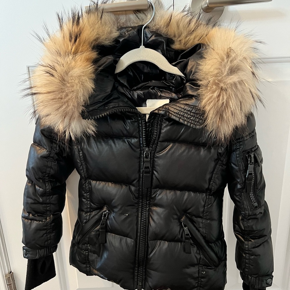 VGUC SAM New York down filled fur trimmed girls coat 2-3Y